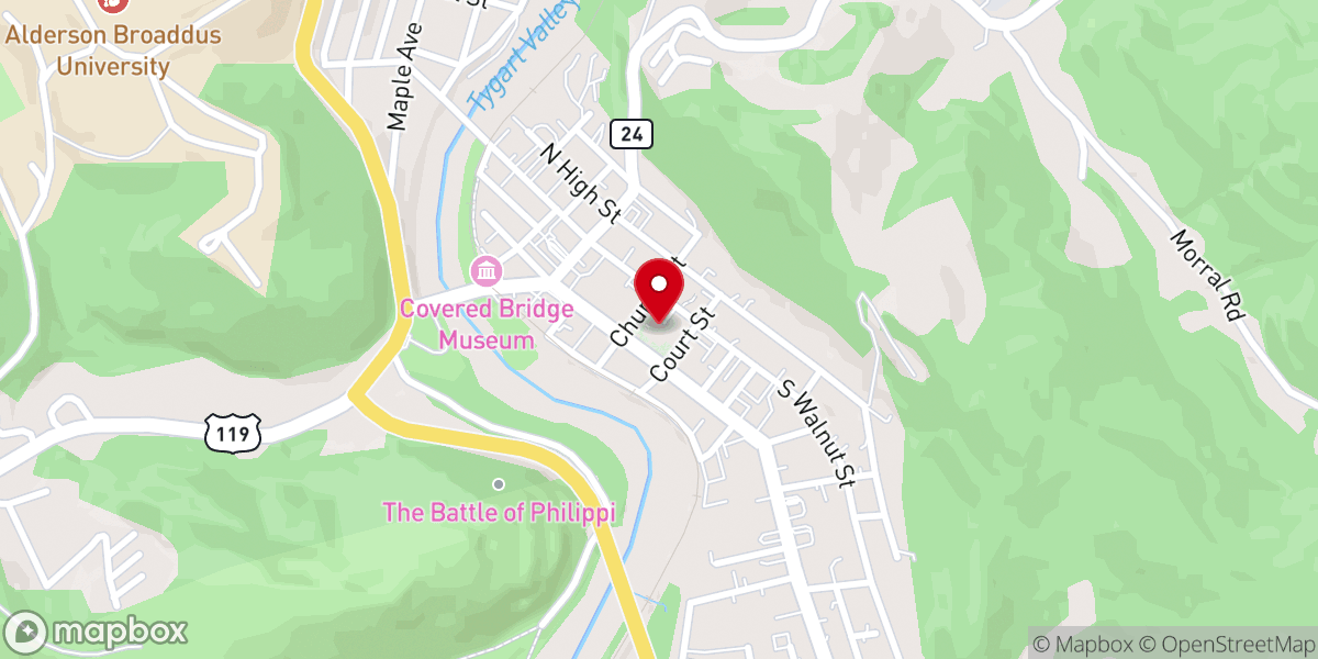 Map showing location of Barbour County Magistrates Office