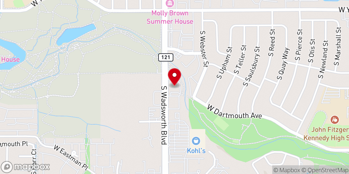 Map showing location of Colorado Church
