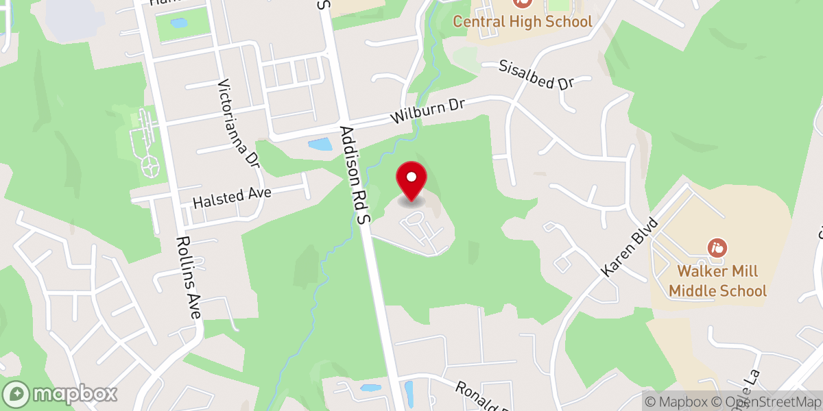 Map showing location of Gethsemane United Methodist Church