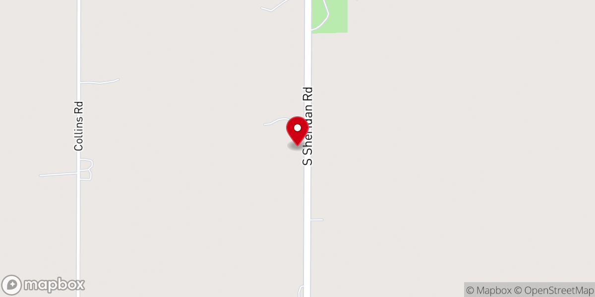 Map showing location of Sheridan Church of God