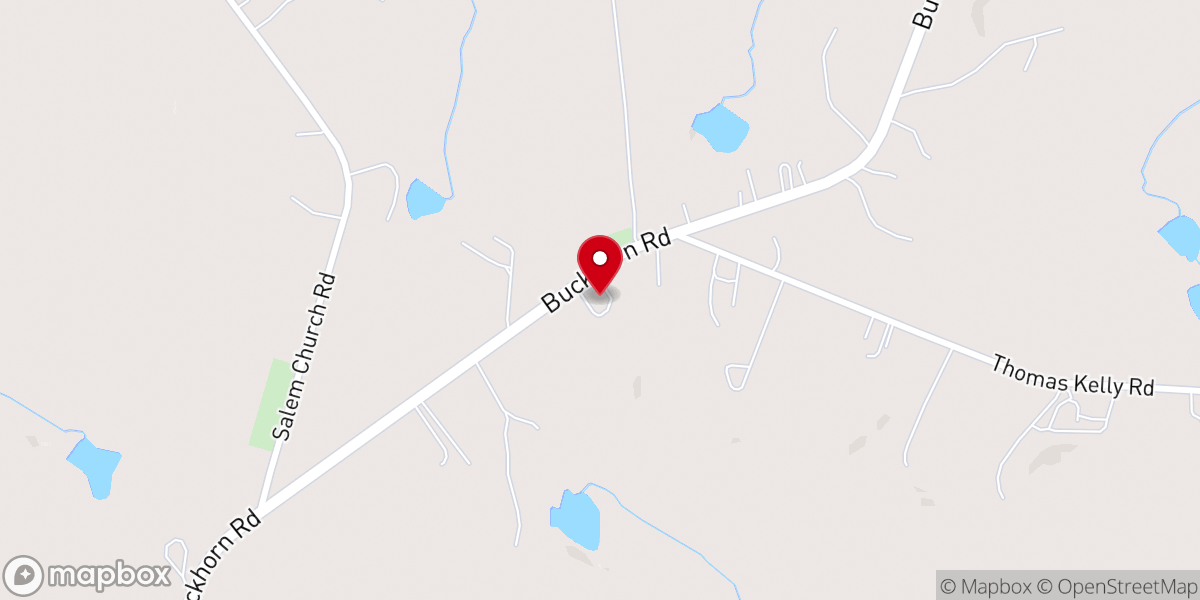 Map showing location of Juniper Springs Baptist Church