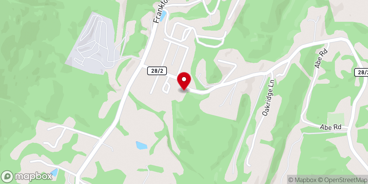 Map showing location of Old Furnace Covenant Brethren Church