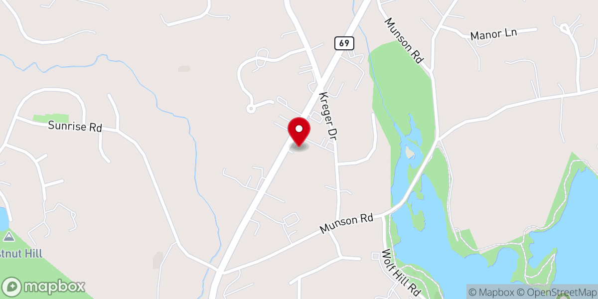 Map showing location of Highpoint Baptist Church