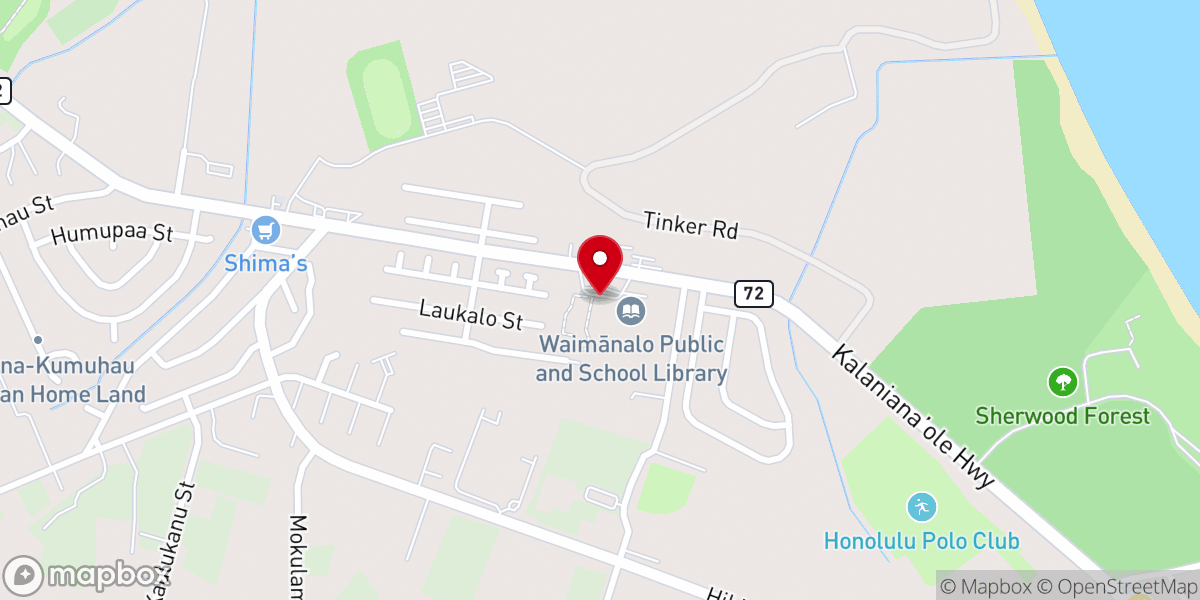 Map showing location of The House Established
