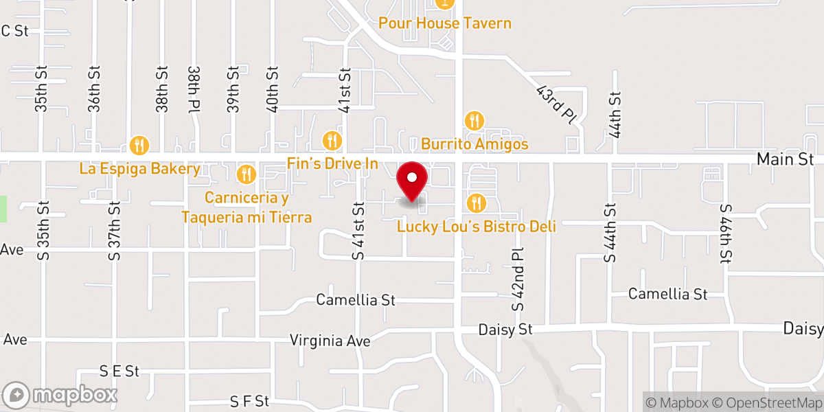 Map showing location of Gateway Apostolic Church