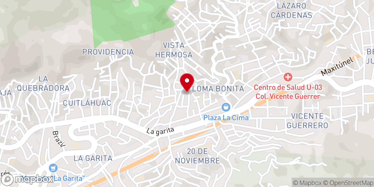 Map showing location of Iglesia de Dios en México