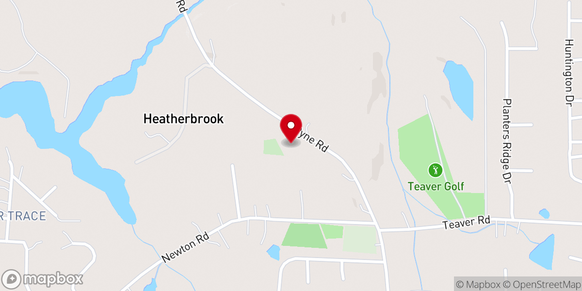 Map showing location of Pleasant Grove Church
