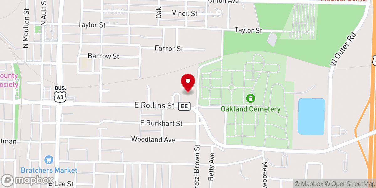 Map showing location of Grace Encounter