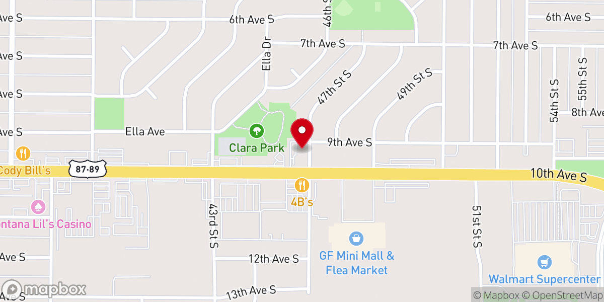 Map showing location of First Alliance Church