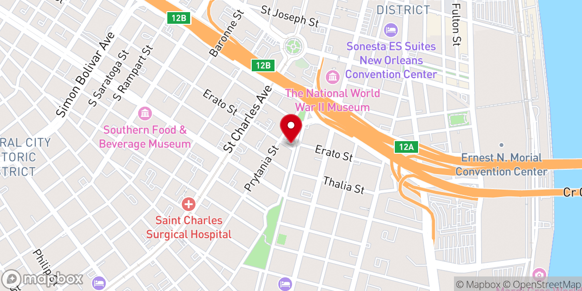 Map showing location of Saint Theresa of Avila Catholic Church