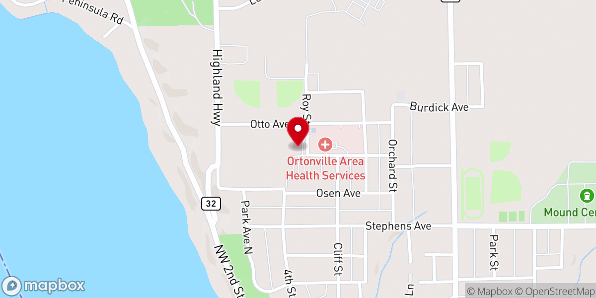 Map showing location of First Methodist Ortonville - Global Methodist