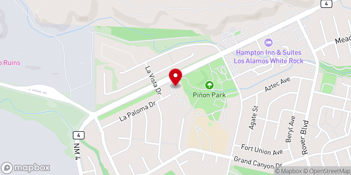 Map showing location of White Rock Baptist Church