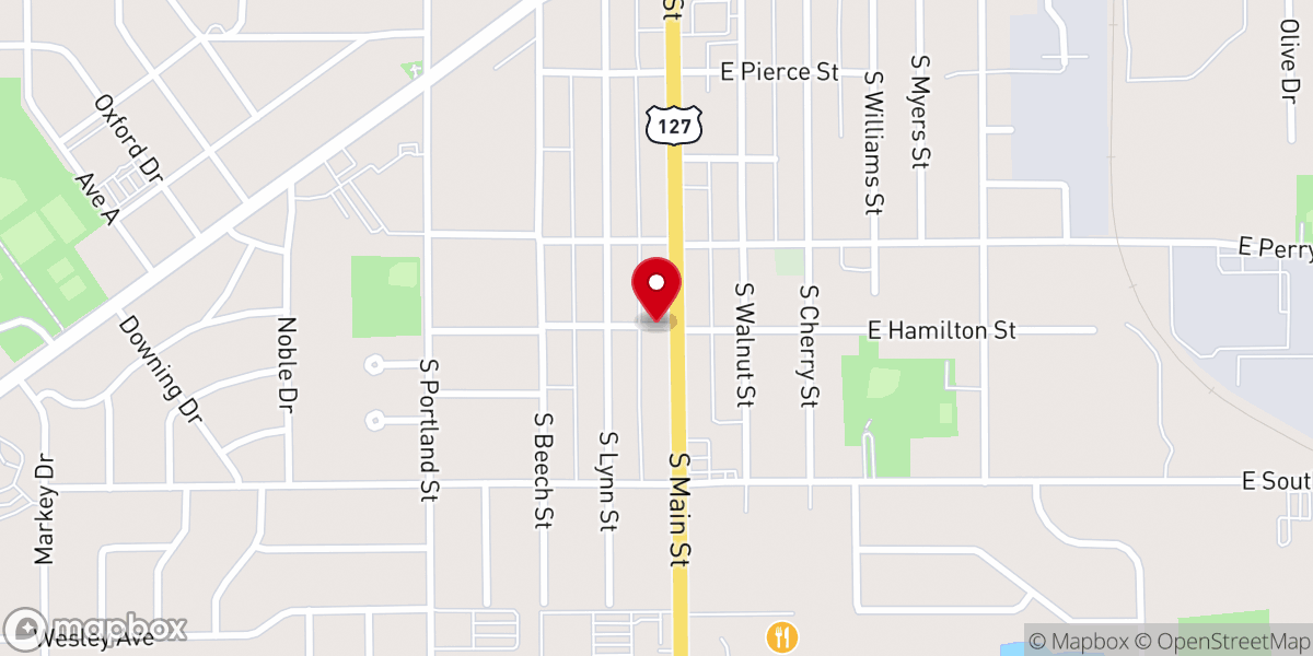 Map showing location of Bryan Seventh Day Adventist Church