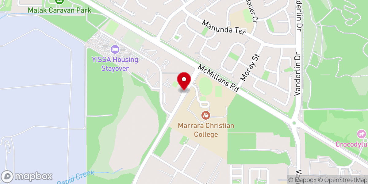 Map showing location of Emmaus Road Baptist Church