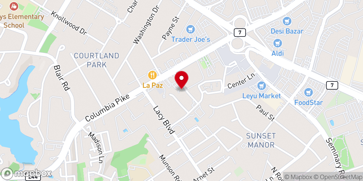 Map showing location of Iglesia Roca Eterna