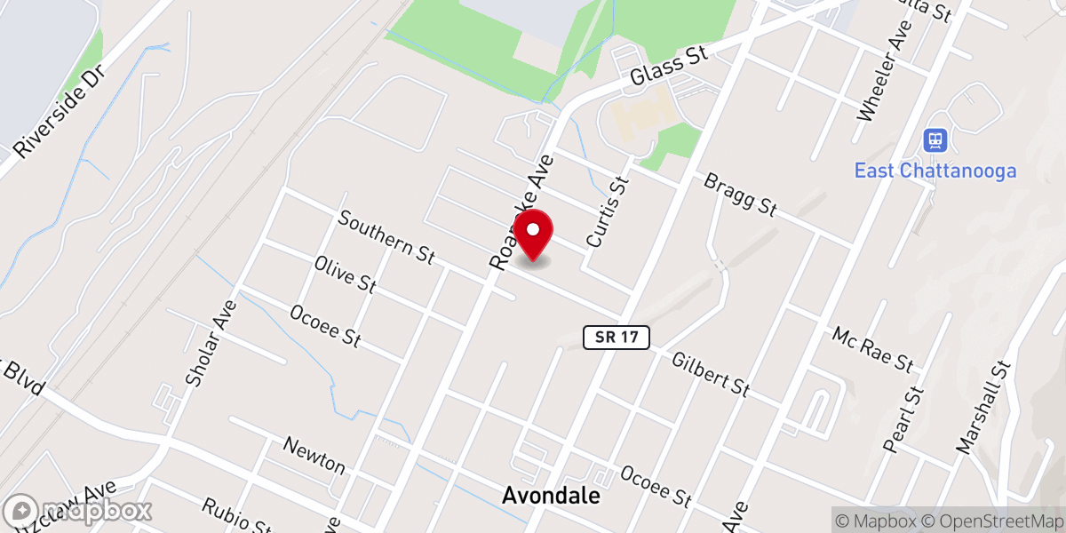 Map showing location of Miracle Missionary Baptist Church