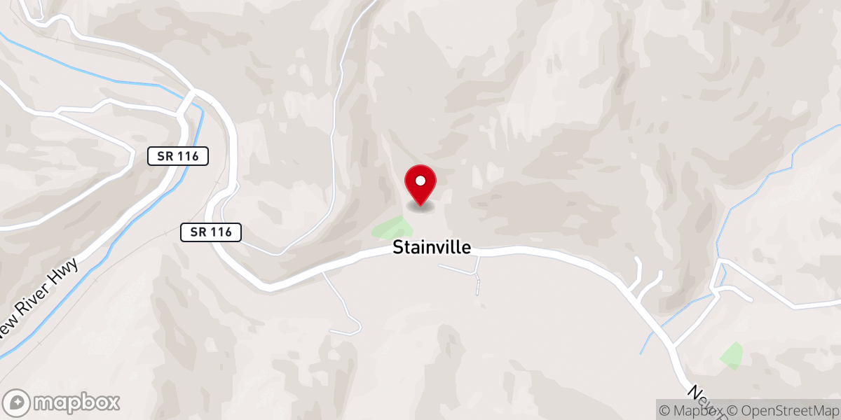 Map showing location of Grave Hill Missionary Baptist Church
