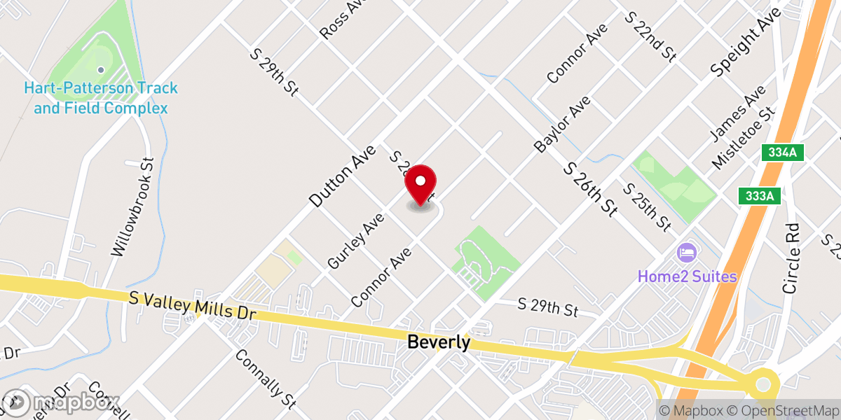 Map showing location of Bible-Way Church