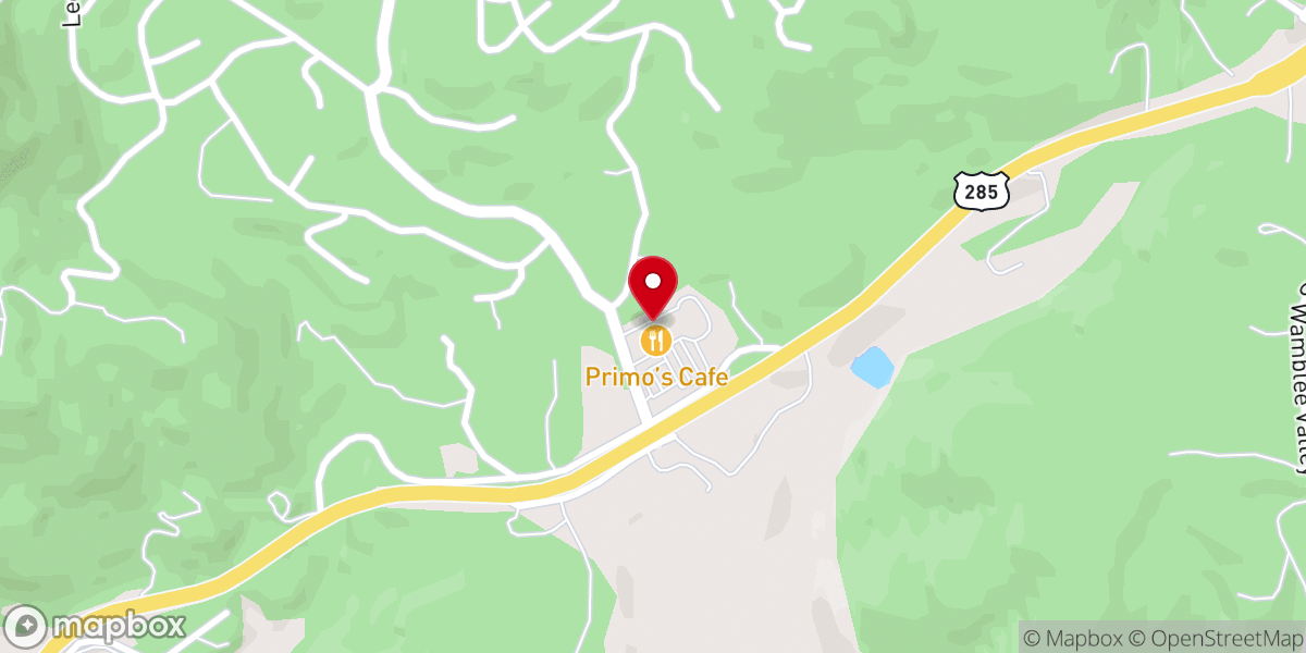 Map showing location of Bailey Baptist Church