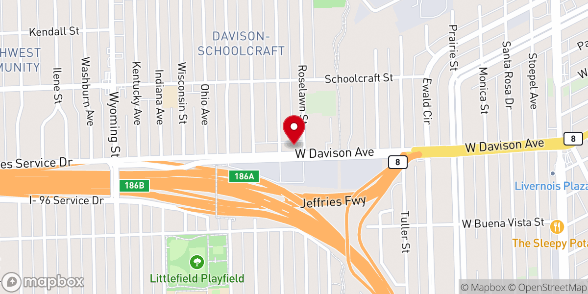Map showing location of Church with a Vision