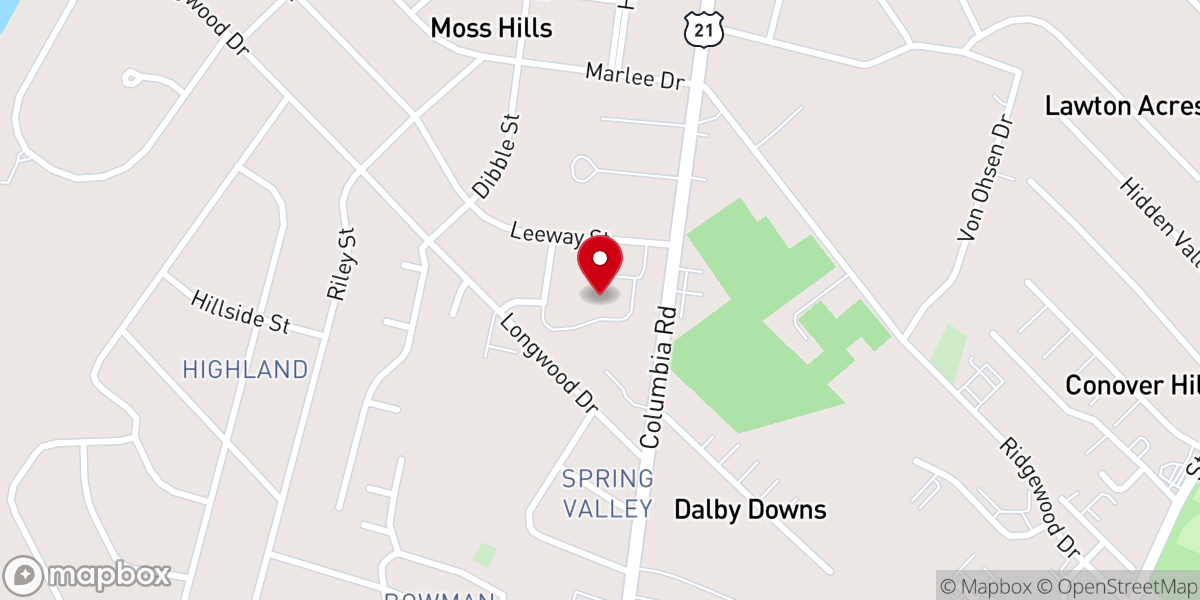 Map showing location of Family Life Center