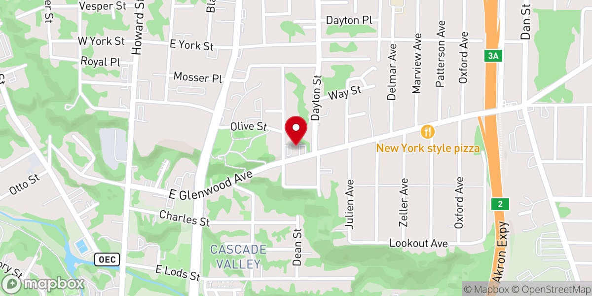 Map showing location of Saint Hedwigs Catholic Church