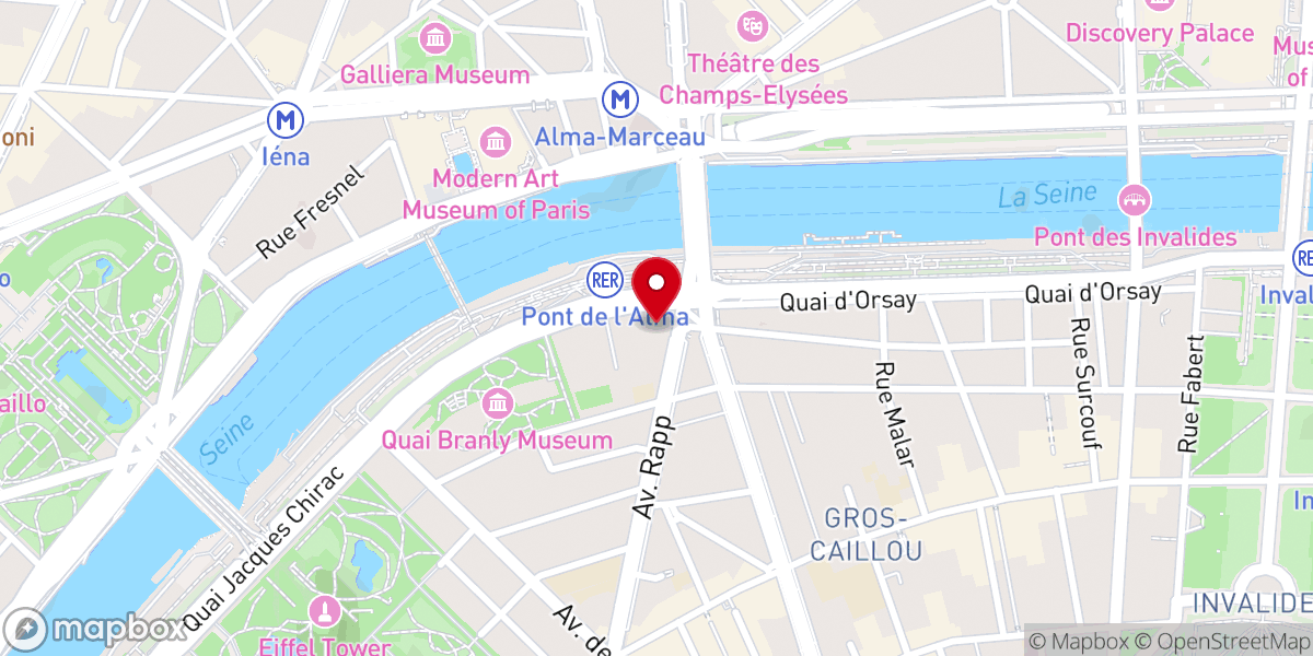 Map showing location of Cathédrale de la Sainte-Trinité