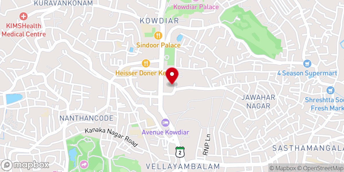 Map showing location of Highland English Christian Church