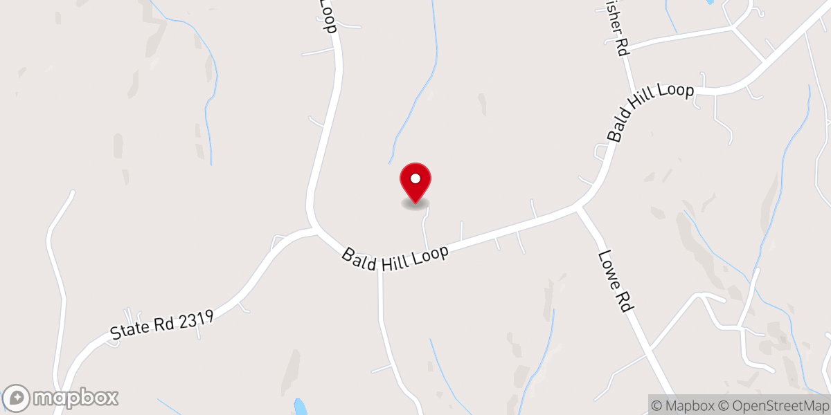 Map showing location of New Life Baptist