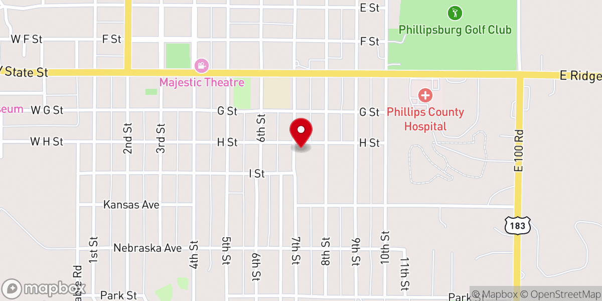 Map showing location of Zion Lutheran Church