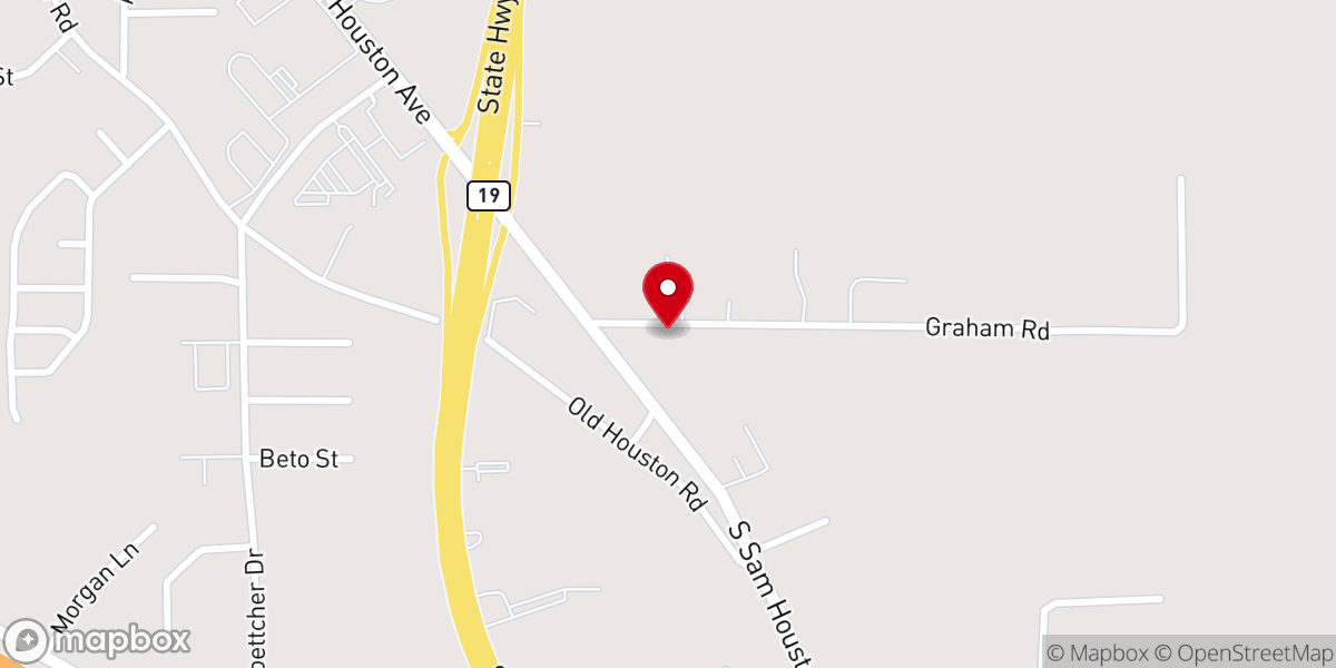 Map showing location of Southside church of Christ