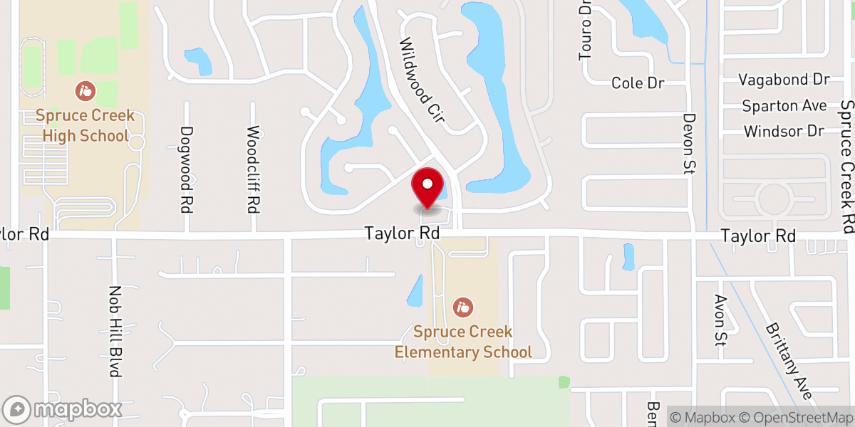 Map showing location of Church Thrift Store