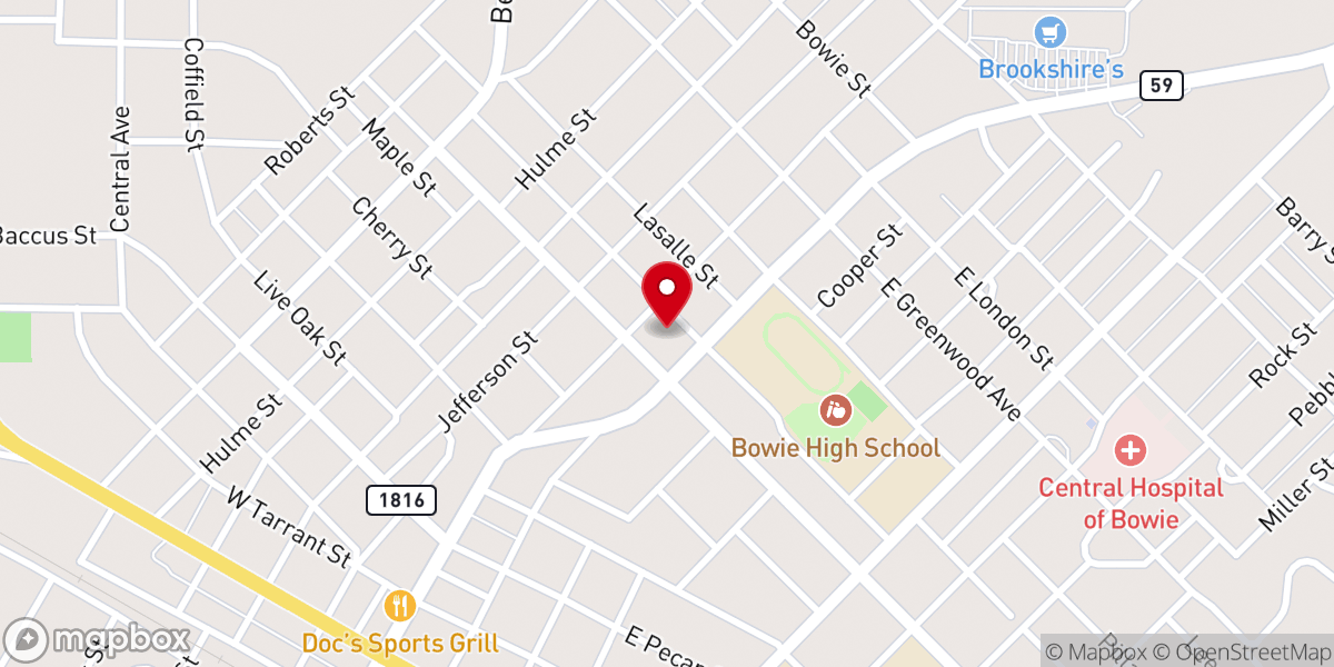 Map showing location of St Peter Lutheran Church