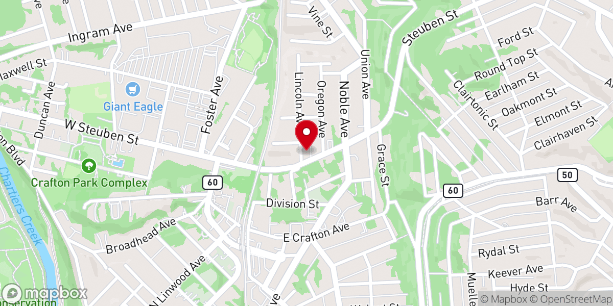 Map showing location of St. Matthew Evangelical Church