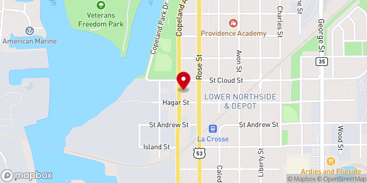 Map showing location of St Elias Antiochian Eastern Orthodox Church