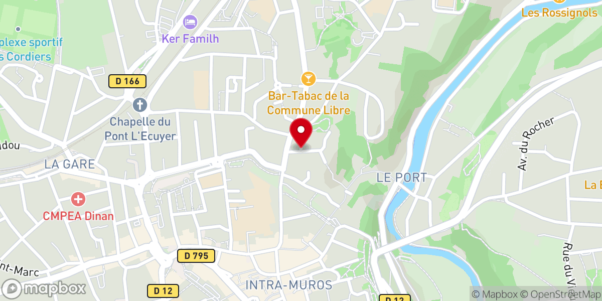 Map showing location of Prieuré Saint-Malo - Dinan