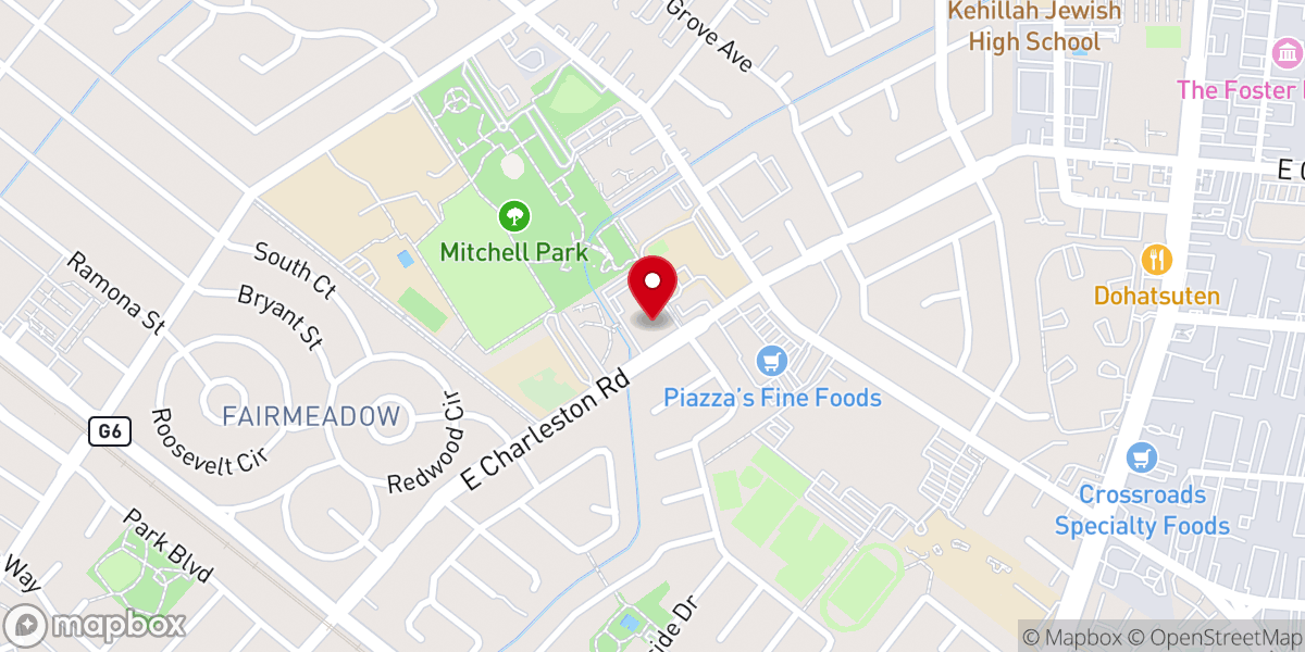 Map showing location of Unitarian Universalist Church of Palo Alto