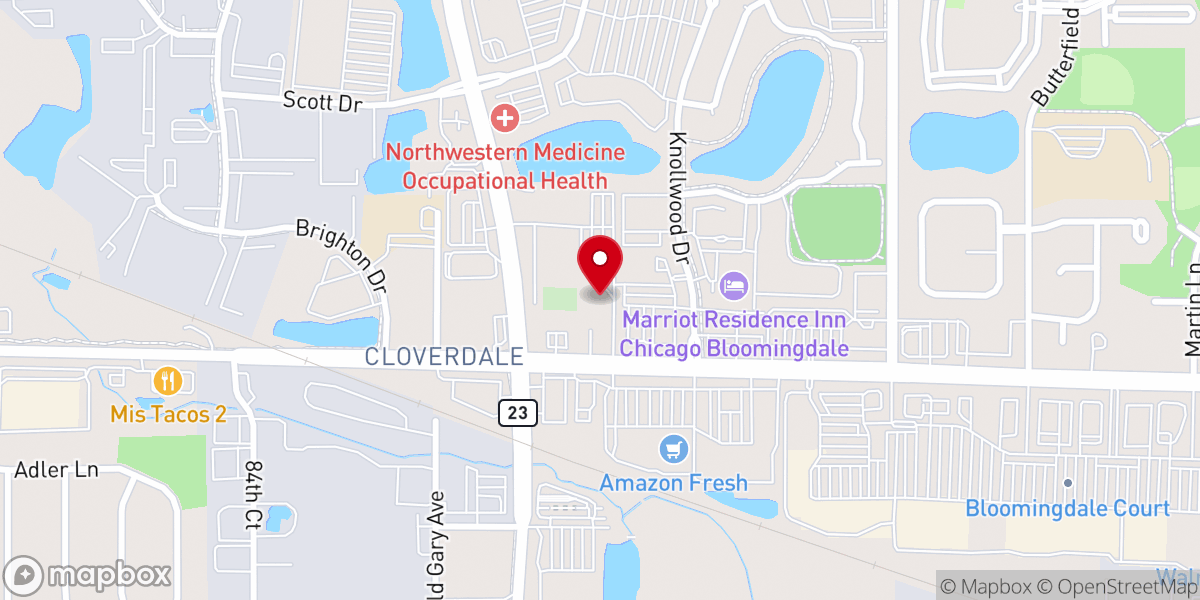 Map showing location of St Isidore Ministry Center
