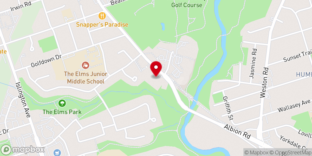 Map showing location of Covenant Reformed Church