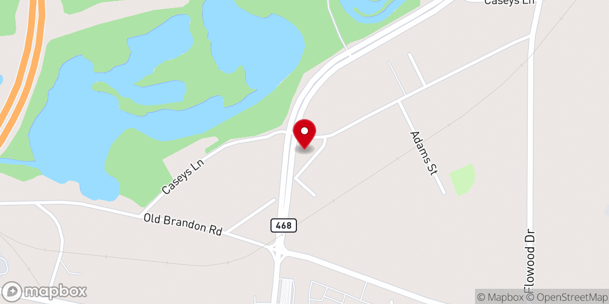 Map showing location of Sweet Water Baptist Church
