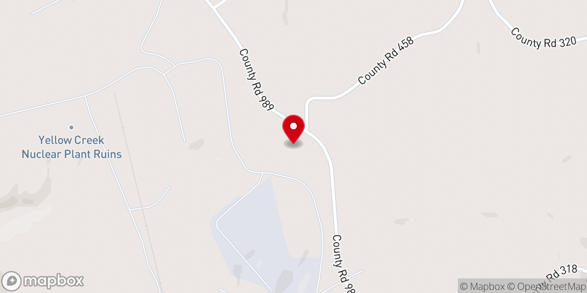 Map showing location of Salem Church