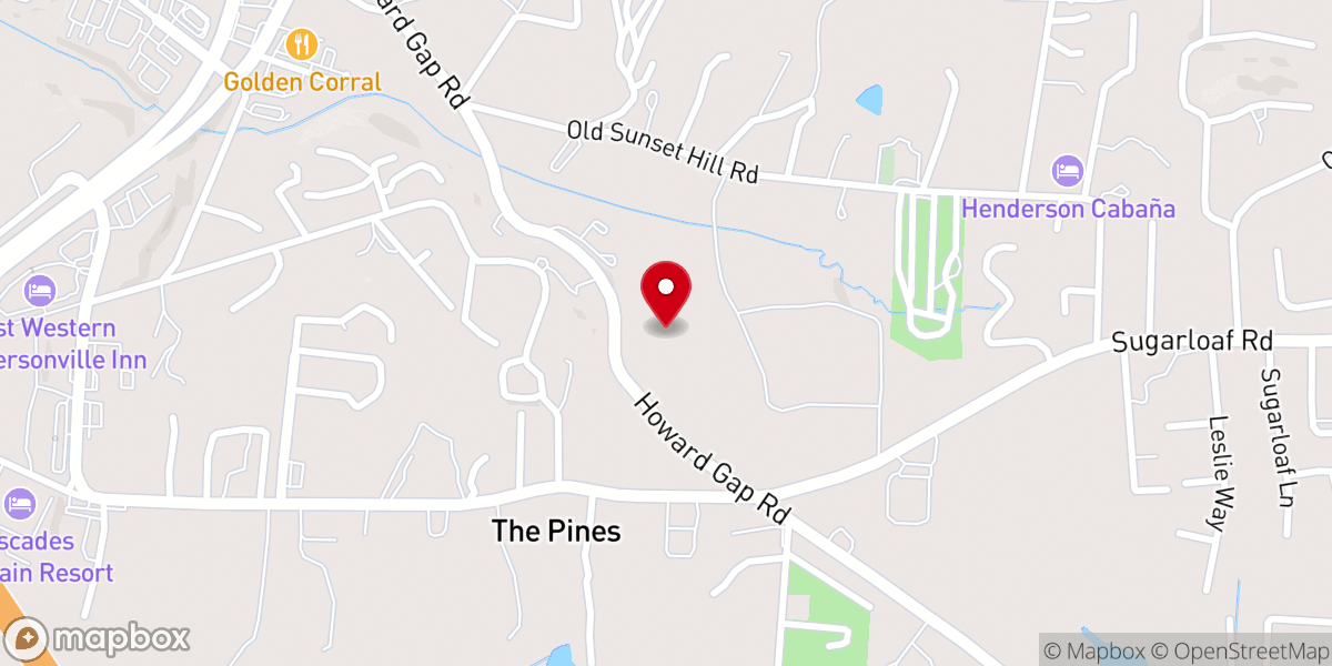 Map showing location of Blue Ridge Baptist Camp Meeting