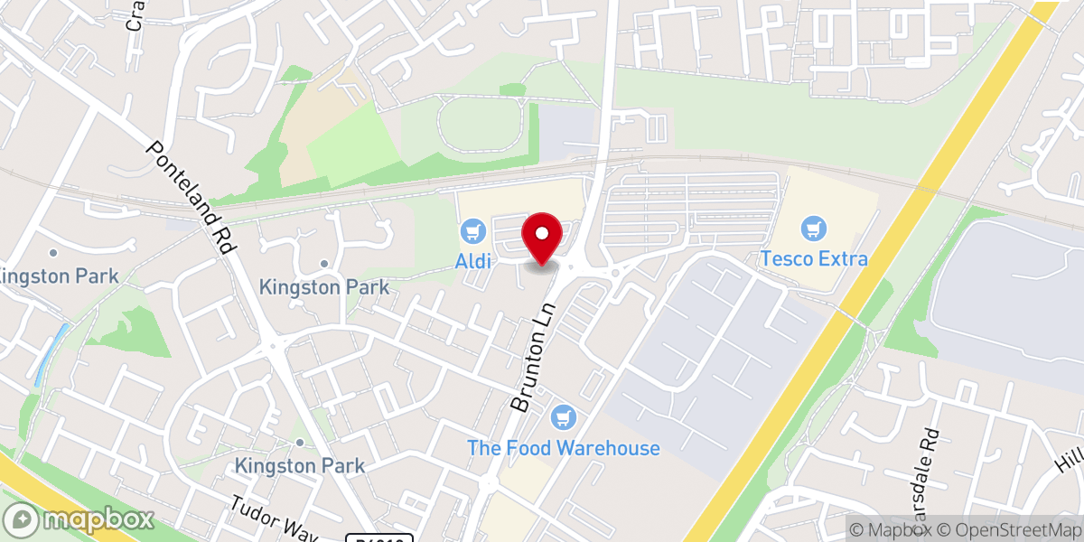 Map showing location of St John the Evangelist Church