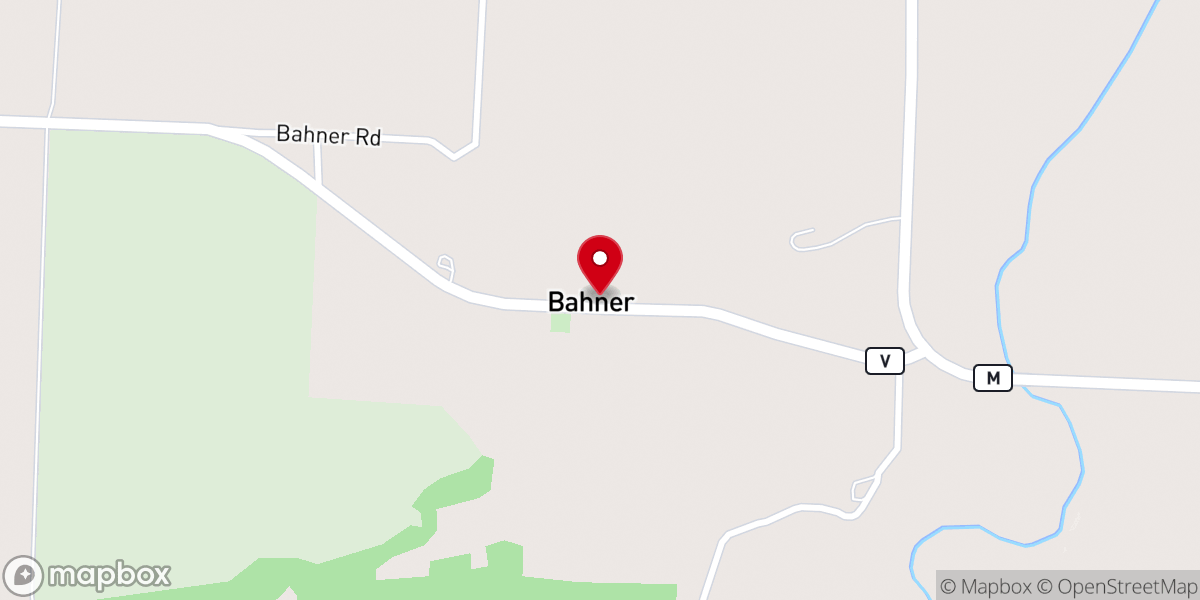 Map showing location of St. Johns Church