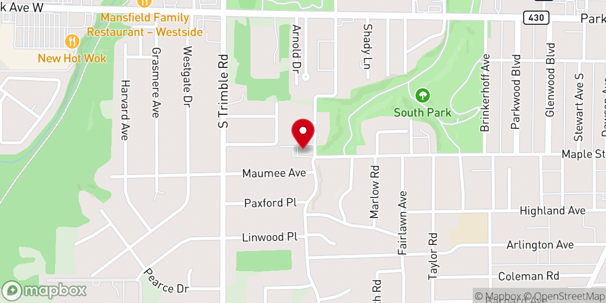 Map showing location of Linden Road Presbyterian Church