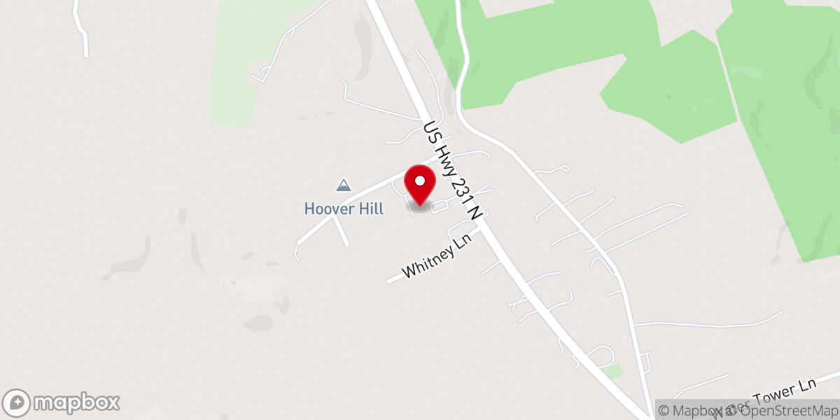 Map showing location of Living Faith Baptist Church