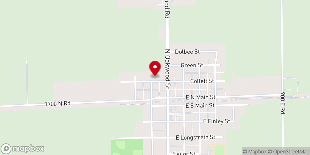 Map showing location of Oakwood Untd Methodist Church Prsng