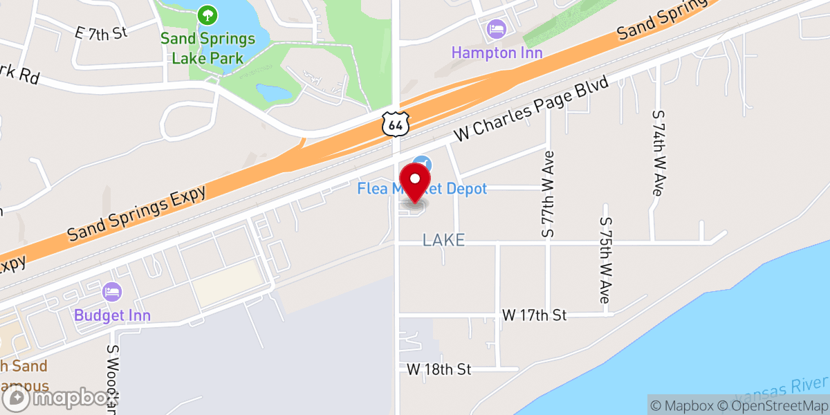 Map showing location of Harvest Time Assembly