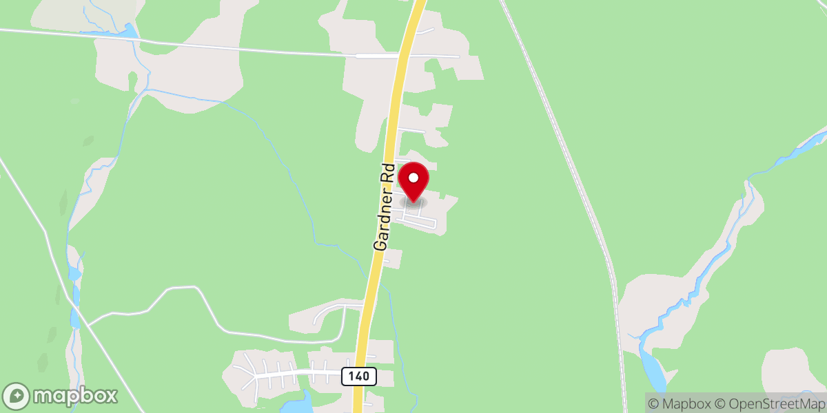 Map showing location of Cornerstone Church of the Assemblies of God