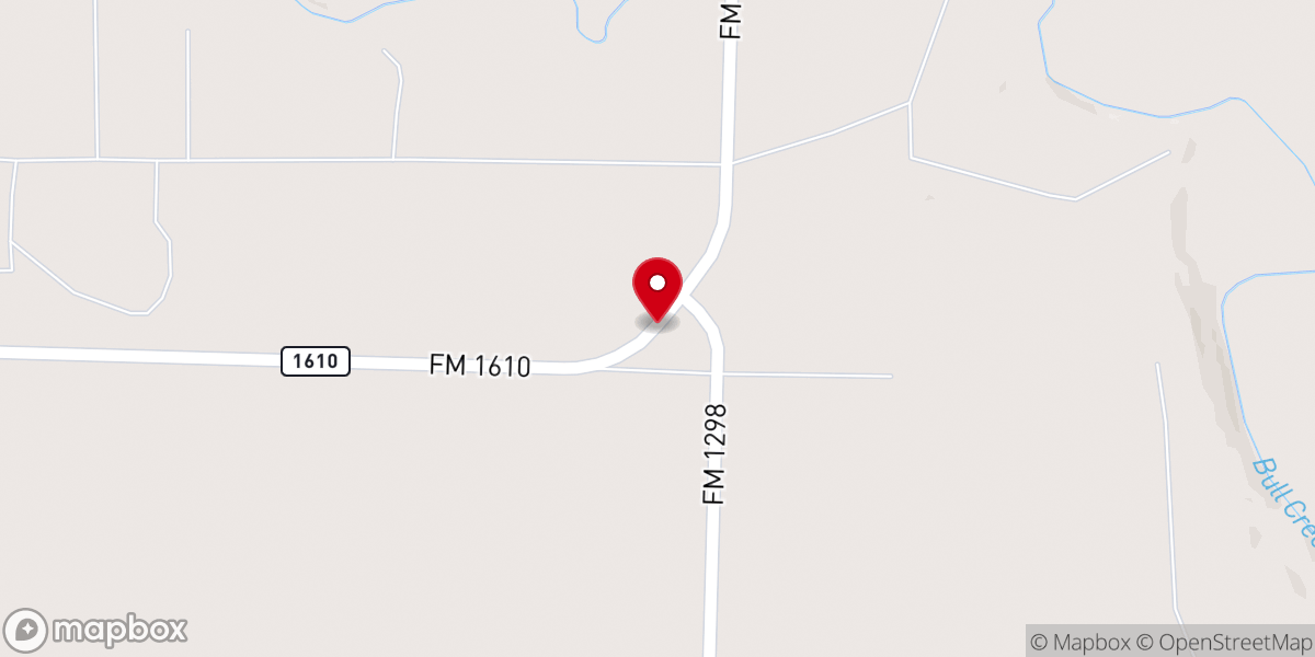 Map showing location of Knapp Baptist Church